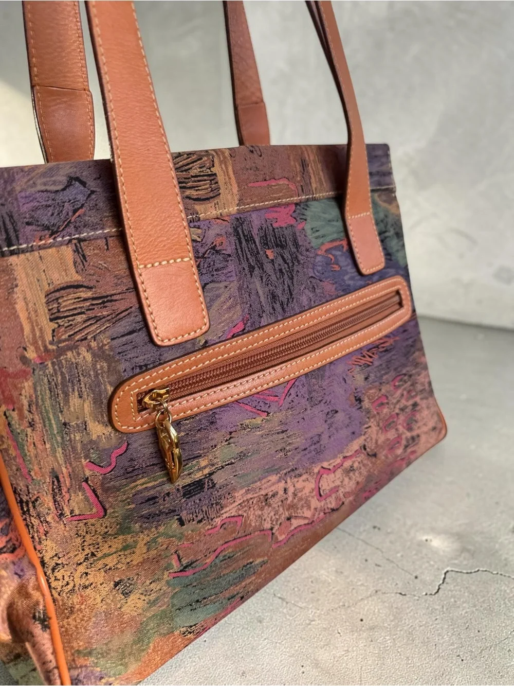 Vincent Van Gogh Multicolor Tote Paris Amsterdam Purse